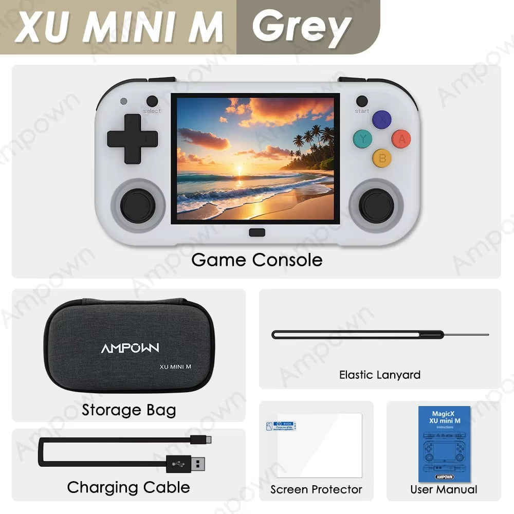 XU MINI M Handheld Game Console 2.8'' Screen Linux OS MINIM Retro Simulator Video Player Portable Console Children Gifts